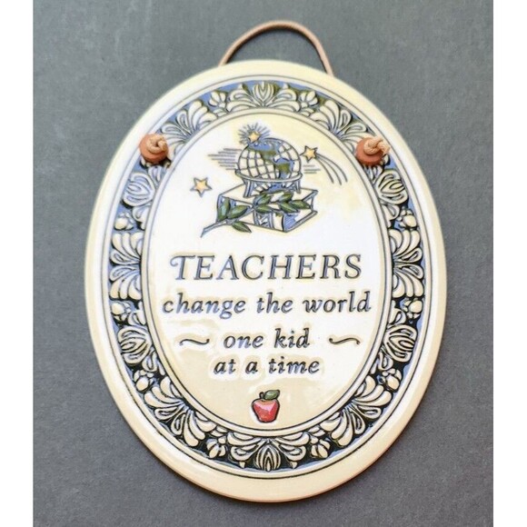 Teacher’s Plaque By Trinity Pottery Of Wisconsin - Picture 2 of 12